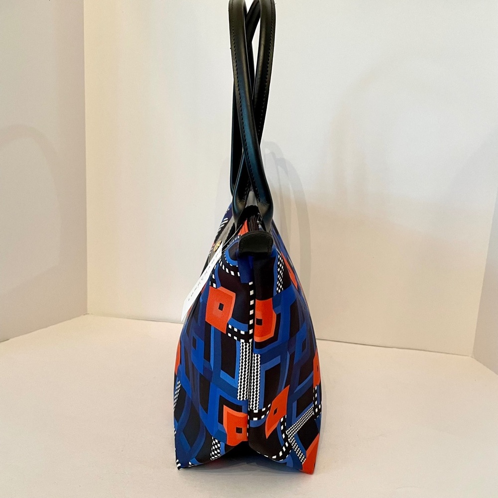 Longchamp Le Pliage Memphis ArtWalk Medium Tote Cobalt Blue - Picture 13 of 13
